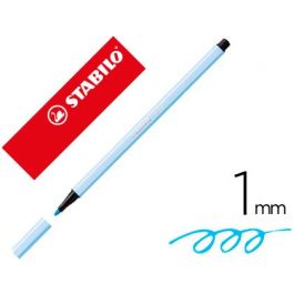 Rotulador Stabilo Acuarelable Pen 68 Azul Claro Punta Gruesa 1 mm