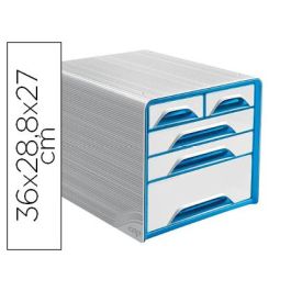 Fichero Cajones De Sobremesa Cep 5 Cajones Mixtos Blanco-Azul 360x288x270 mm Precio: 65.49999951. SKU: B19F53A9B3