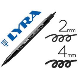 Rotulador Lyra Aqua Brush Acuarelable Doble Punta Fina Y Pincel Negro 10 unidades Precio: 24.58999994. SKU: B1GV8TC555