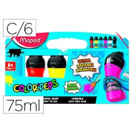 Tempera Maped Color Peps Ultra Lavable Caja De 6 Colores Surtidos Primarios 75 mL Precio: 10.89. SKU: B139APC6DG