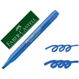 Rotulador Faber Fluorescente Textliner 38 Azul 10 unidades