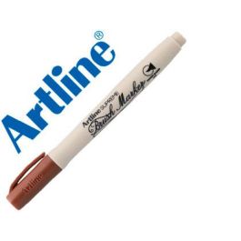 Rotulador Artline Supreme Brush Pintura Base De Agua Punta Tipo Pincel Trazo Variable Marron 12 unidades