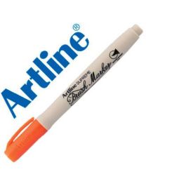 Rotulador Artline Supreme Brush Pintura Base De Agua Punta Tipo Pincel Trazo Variable Naranja 12 unidades