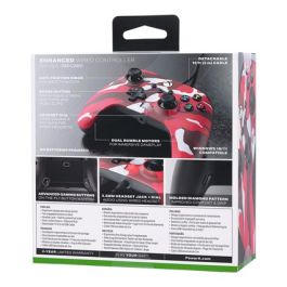 Enhanced Mando Con Cable Xbox Camuflaje Rojo POWER A 1525942-01
