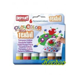Playcolor témperas sólidas textil one en barra estuche de 6 c/surtidos Precio: 6.95000042. SKU: B1BD5W59SF