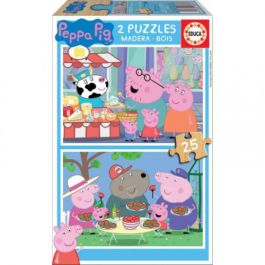 Set de 2 Puzzles Peppa Pig Cosy corner 25 Piezas 26 x 18 cm Precio: 14.95000012. SKU: S2403676