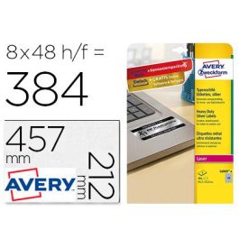 Etiqueta Adhesiva Resistente Avery Poliester Plata 45,7x21,2 mm Laser Pack De 8 Unidades Precio: 31.084900060499997. SKU: B1APJVWXYZ