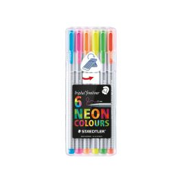 Rotulador Staedtler Triplus Neon Colours Estuche De 6 Unidades Colores Surtidos