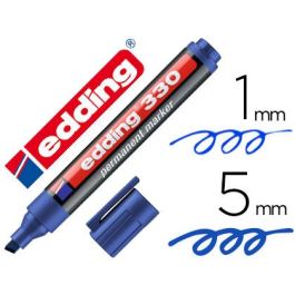 Rotulador Edding Marcador Permanente 330 Azul Punta Biselada 1-5 mm Recargable 10 unidades Precio: 9.9499994. SKU: B16QGTWZGH