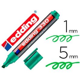 Rotulador Edding Marcador Permanente 330 Verde Punta Biselada 1-5 mm Recargable 10 unidades Precio: 9.9499994. SKU: B19Z66L2G8