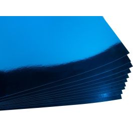 Cartulina Liderpapel 50x65 cm 235 gr-M2 Metalizada Azul 10 unidades