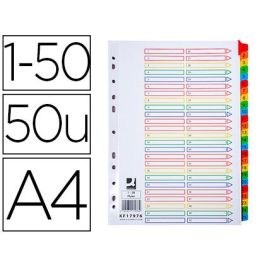 Separador Numerico Q-Connect Carton 1-50 Juego De 50 Separadores Din A4 Multitaladro Precio: 5.50000055. SKU: B16NFB3GS2