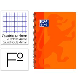 Cuaderno Espiral Oxford School Classic Tapa Polipropileno Folio 80 Hojas Cuadro 4 mm Con Margen