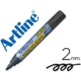 Rotulador Artline Pizarra Ek-517 Negro -Punta Redonda 2 mm -Tinta De Bajo Olor 12 unidades