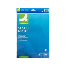 Bloc De Notas Electrostaticas Quita Y Pon Q-Connect 210x297 mm 100 Hojas 5 Colores Fluorescentes