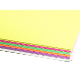 Bloc De Notas Electrostaticas Quita Y Pon Q-Connect 210x297 mm 100 Hojas 5 Colores Fluorescentes