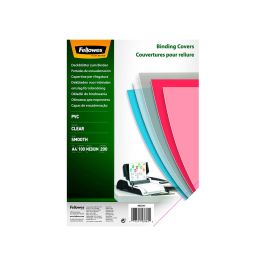 Tapa De Encuadernacion Fellowes Din A4 Pvc Transparente Cristal 200 Micras Pack De 100 Unidades