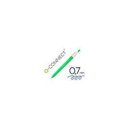 Boligrafo Q-Connect Retractil Kf14625 Biodegradable Verde Tinta Azul 12 unidades