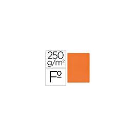 Gio Subcarpeta Simple Cartulina Naranja Intenso Folio 250 gr -50U-