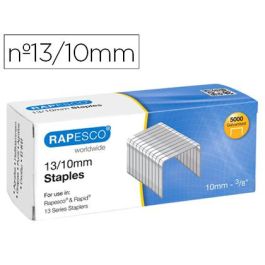 Grapas Rapesco Galvanizada 13-10 Caja De 5000 Unidades