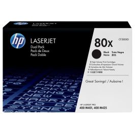 Tóner Original HP nº80X XL Alta Capacidad Multipack/ 2x Negro