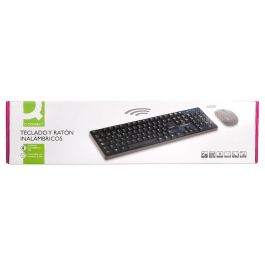 Set Teclado + Raton Inalambrico Q-Connect 2.4 gr Negro Compatible Windows