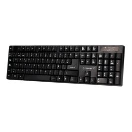 Set Teclado + Raton Inalambrico Q-Connect 2.4 gr Negro Compatible Windows