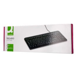 Teclado Q-Connect Negro Con Cable 1,5 M Compatible Windows