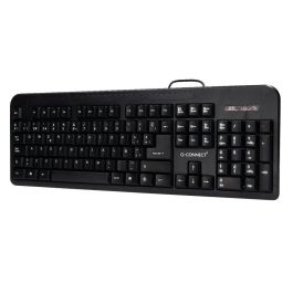 Teclado Q-Connect Negro Con Cable 1,5 M Compatible Windows