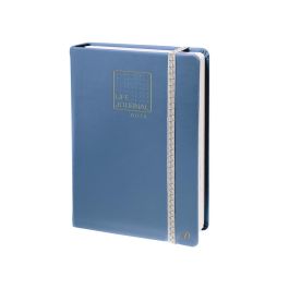 Libreta Quo Vadis Life Journal Infinite Dots Puntos 15x21 cm 224 Hojas Tapa Similpiel Azul