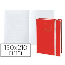 Libreta Quo Vadis Life Journal Infinite Dots Puntos 15x21 cm 224 Hojas Tapa Similpiel Rojo