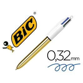 Bolígrafo Bic Blanco Dorado (12 Piezas) Precio: 22.94999982. SKU: S8401602