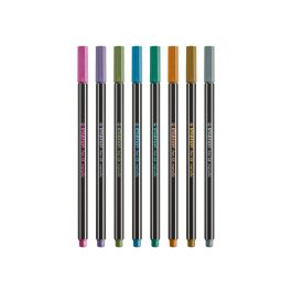 Stabilo Rotuladores Pen 68 Metallic C-Surtidos Metálicos Estuche De Plástico 8 Ud