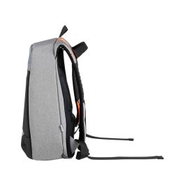 Q-connect Mochila para portátil de 18" negra / gris, poliéster impermeable, 460x170x310 mm