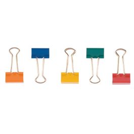 Pinza Metalica Q-Connect Reversible N.1 19 mm Caja De 10 Unidades Colores Surtidos