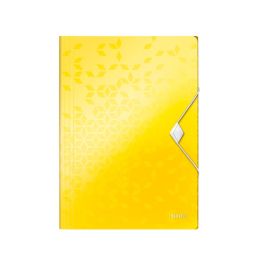 Carpeta Leitz Wow Gomas Solapas Polipropileno Din A4 Color Amarillo