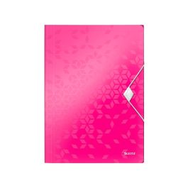 Carpeta Leitz Wow Gomas Solapas Polipropileno Din A4 Color Fucsia