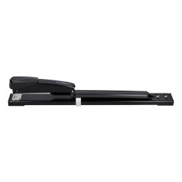 Grapadora Q-Connect Kf02292 Metalica Brazo Largo Capacidad 20 Hojas Usa Grapas 24-6 Y 26-6 Color Negro