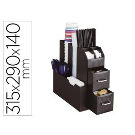 Organizador Archivo 2000 Hora Del Cafe Varios Compartimentos Accesorios Cafe Polipropileno Negro Precio: 32.79000054. SKU: B1J6R3Y463