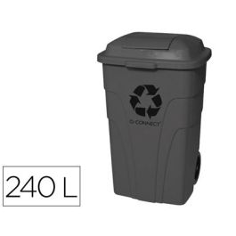 Papelera Contenedor Q-Connect Plastico Con Tapadera 240 L Color Gris 1040x610x610 mm Con Ruedas Precio: 139.49999976. SKU: B17JCFRDVG