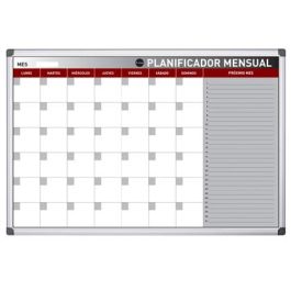 Planning Magnetico Bi-Office Mensual Lacado Marco Aluminio Rotulable 60x45 cm Precio: 67.50000004. SKU: B1HHENEJDP