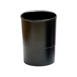 Cubilete Portalapices Q-Connect Negro Opaco Plastico 100% Reciclado Redondo Diametro 75 mm Alto 100 mm