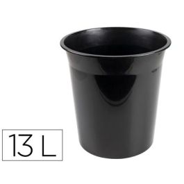 Papelera Plastico Q-Connect Negro Opaco 13 Litros 275x285 mm Precio: 5.9168995402. SKU: B15H3G73RS