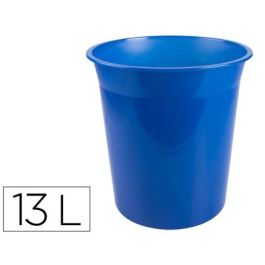 Papelera Plastico Q-Connect Azul Translucido 13 Litros 275x285 mm Precio: 4.3438997822. SKU: B14P447SA2