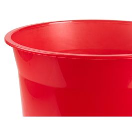 Papelera Plastico Q-Connect Rojo Translucido 13 Litros 275x285 mm