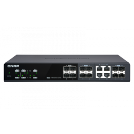 QNAP QSW-M1204-4C switch Gestionado 10G Ethernet (100/1000/10000) Negro Precio: 829.95000011. SKU: S55007055