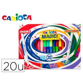 Rotulador Carioca Magic Borrable Caja De 20 Unidades Colores Surtidos