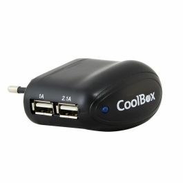 Cargador USB CoolBox REPCOOUSBX2 Negro Precio: 11.58999952. SKU: B1CZHPL532