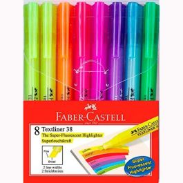 Faber castell marcadores fluorescentes textliner 38 estuche de 8 c/surtidos Precio: 5.7596. SKU: B1JV75Y39V