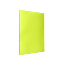 Carpeta Liderpapel Escaparate 80 Fundas Polipropileno Din A4 Amarillo Fluor Opaco